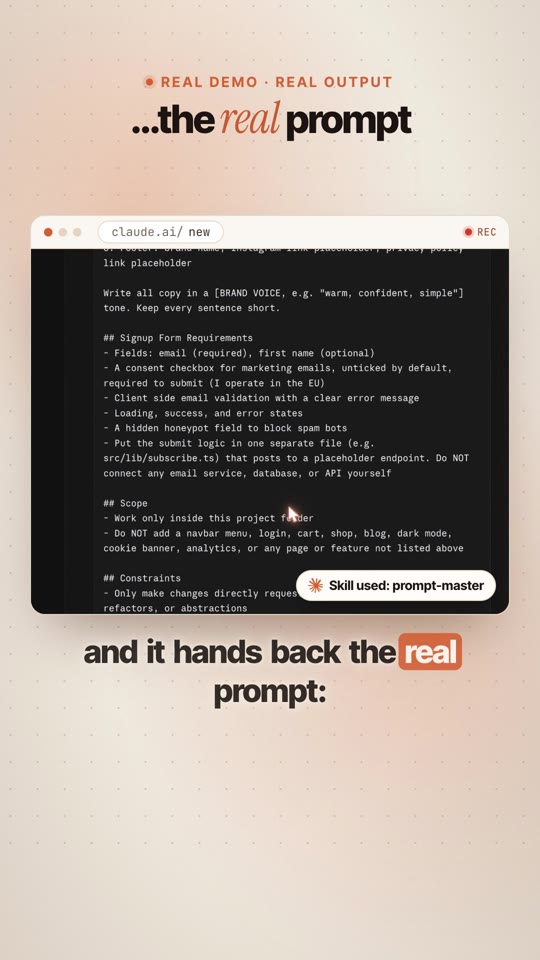 The real prompt