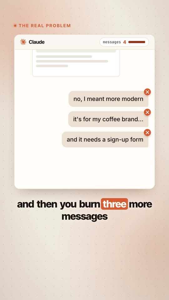 Three wasted messages