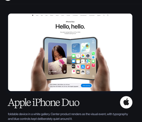 Apple style page on Refero